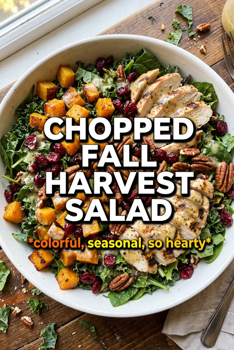 Chopped Fall Harvest Salad With Chicken