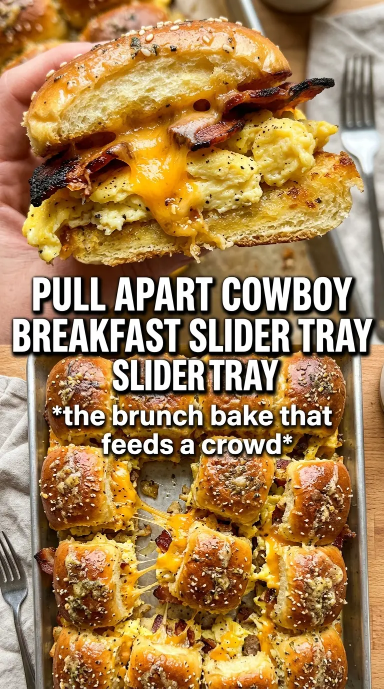 Cowboy Breakfast Sliders golden cheesy savory