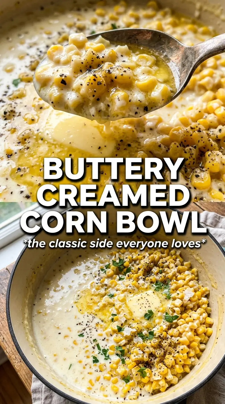 Creamed Corn creamy buttery chives