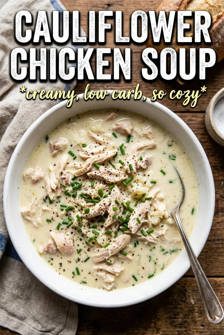 Cauliflower Chicken Soup