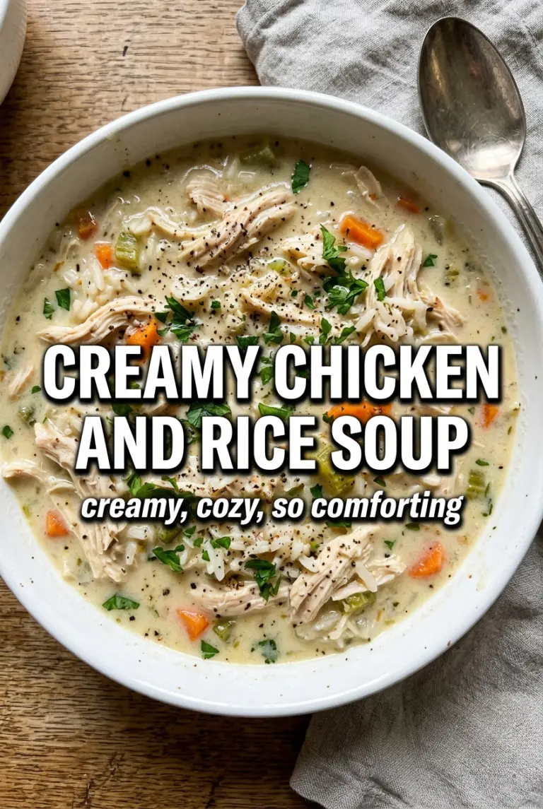 Creamy Chicken and Rice Soup