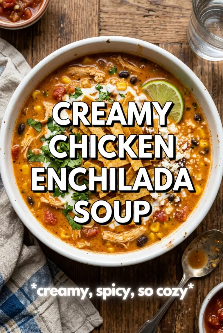 Creamy Chicken Enchilada Soup