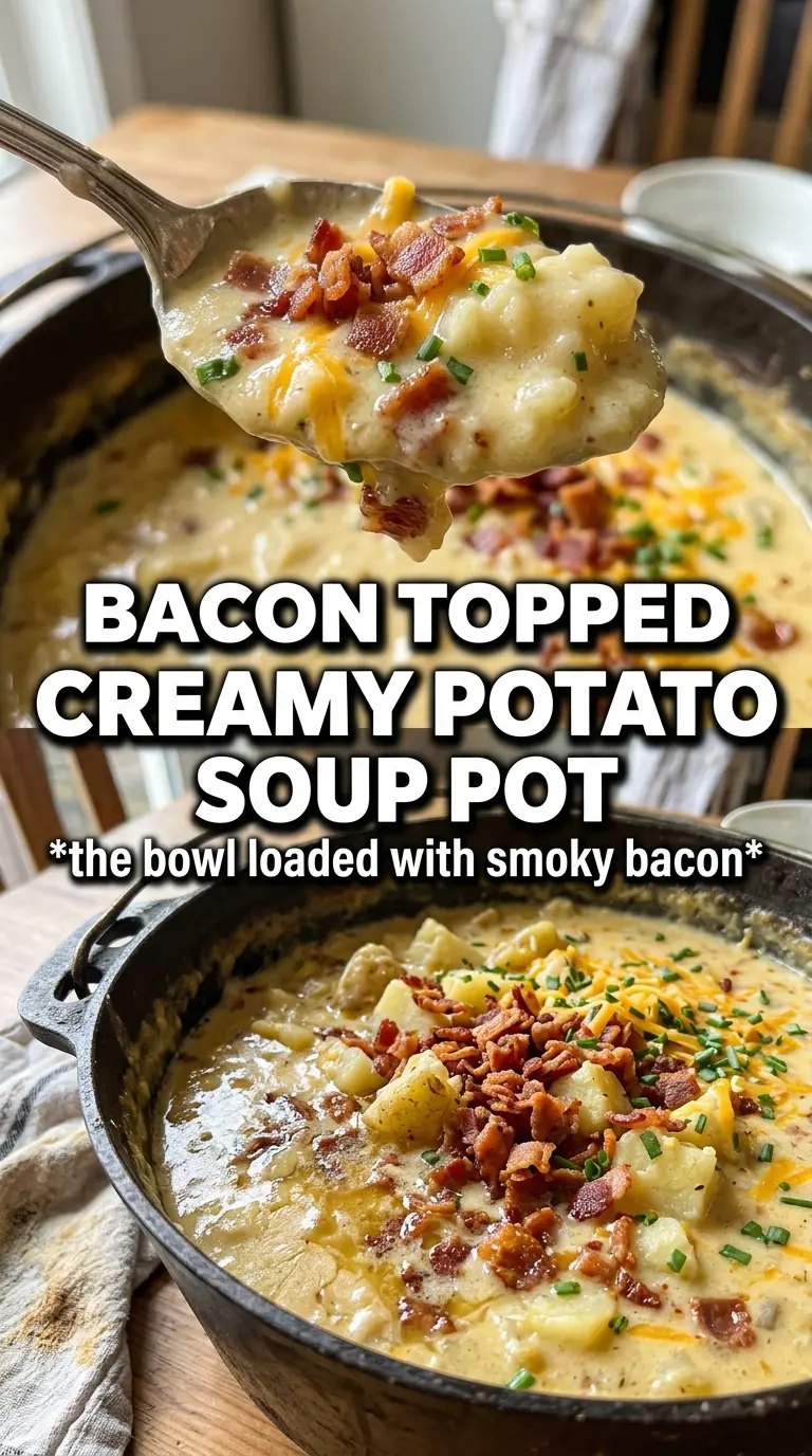 Creamy Potato Soup With Bacon creamy bacon chives