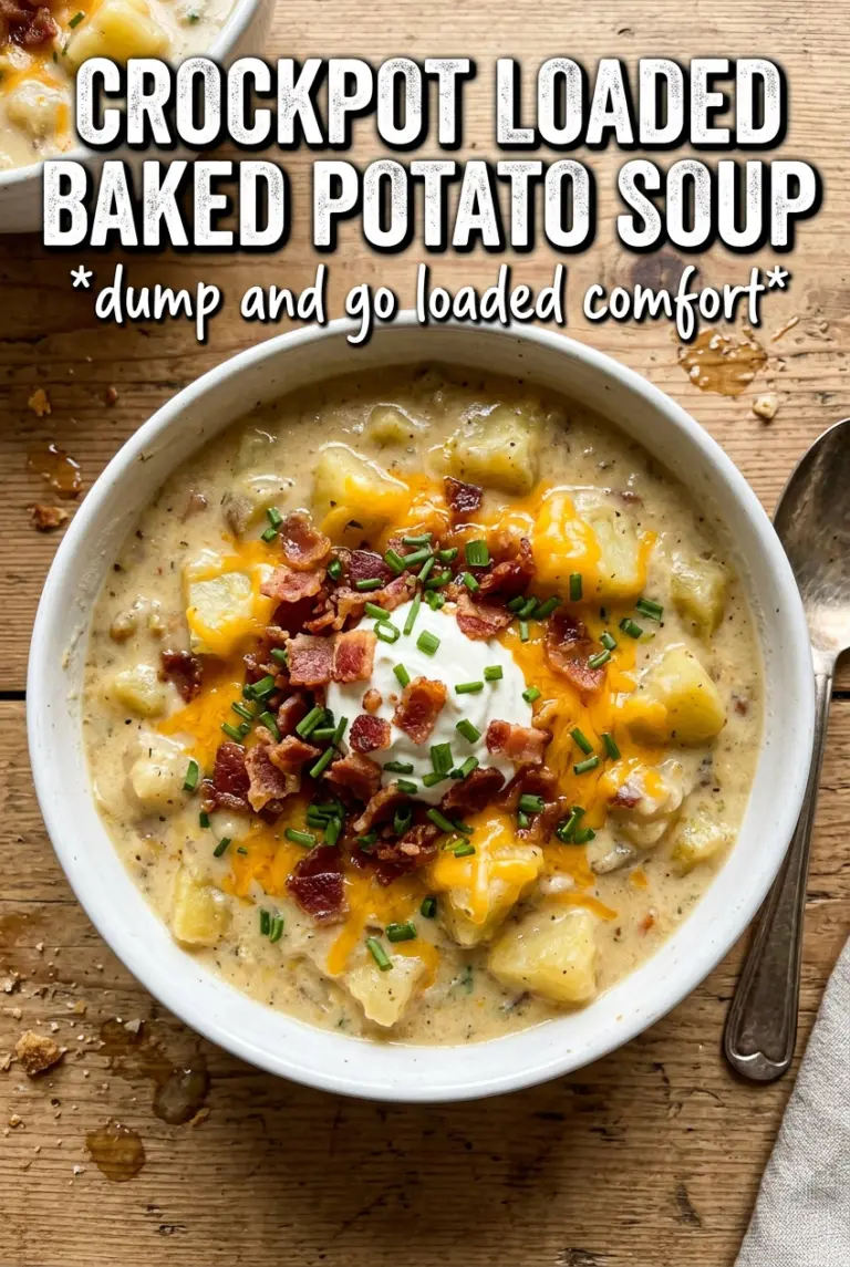 Crockpot Loaded Baked Potato Soup