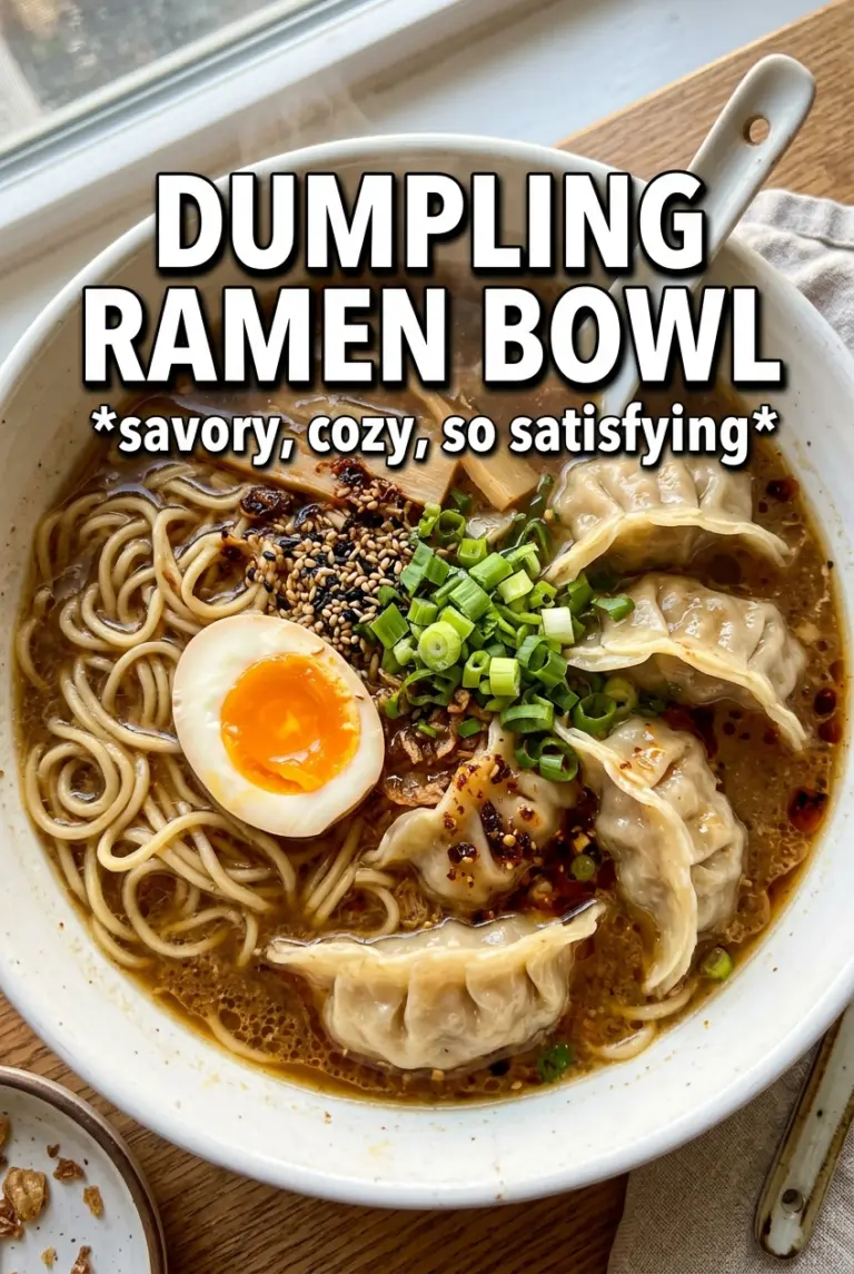 Dumpling Ramen Bowl