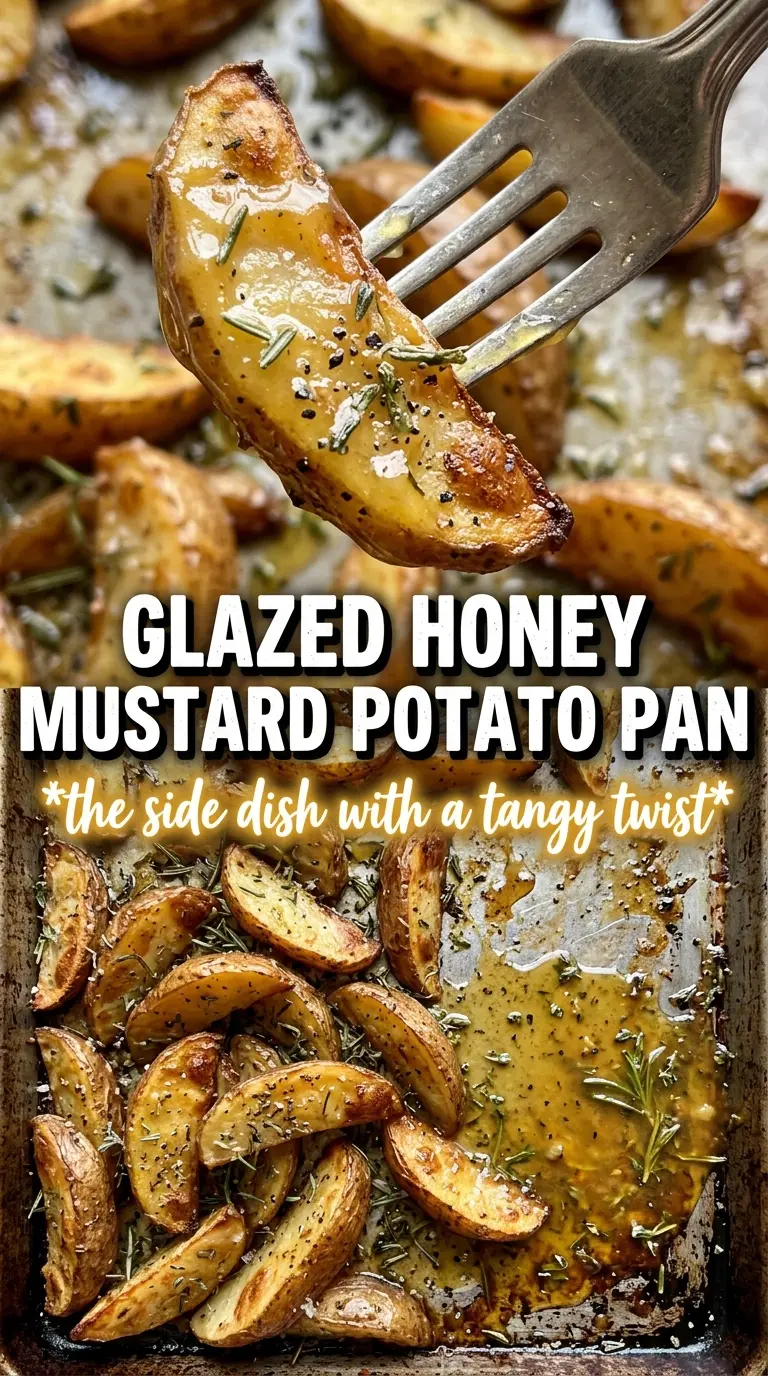 Honey Mustard Potatoes golden caramelized rosemary