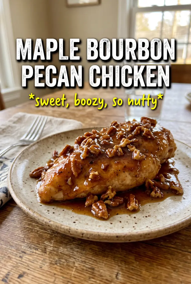 Maple Bourbon Pecan Chicken