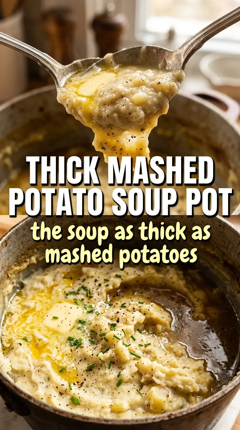 Mashed Potato Soup creamy cheesy