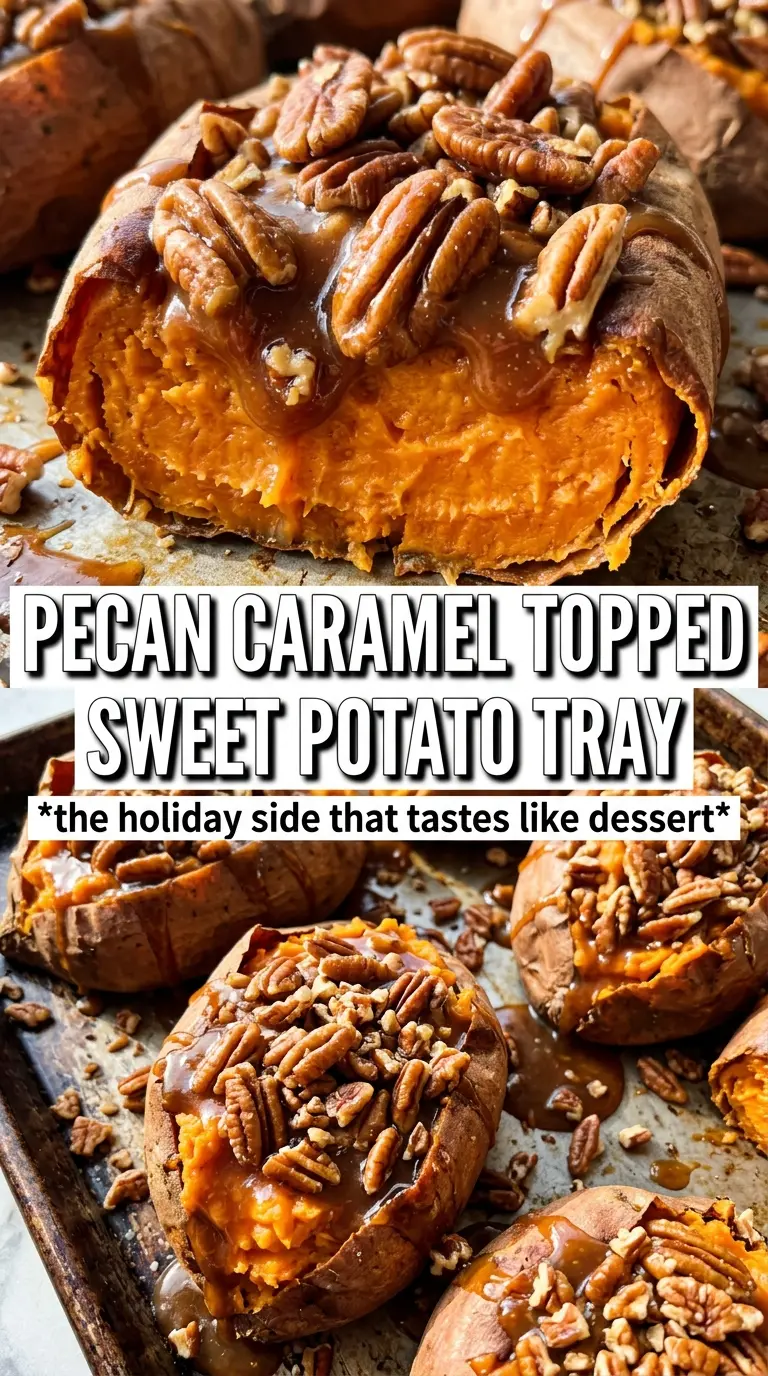 Pecan Pie Twice-Baked Sweet Potatoes creamy caramelized pecan