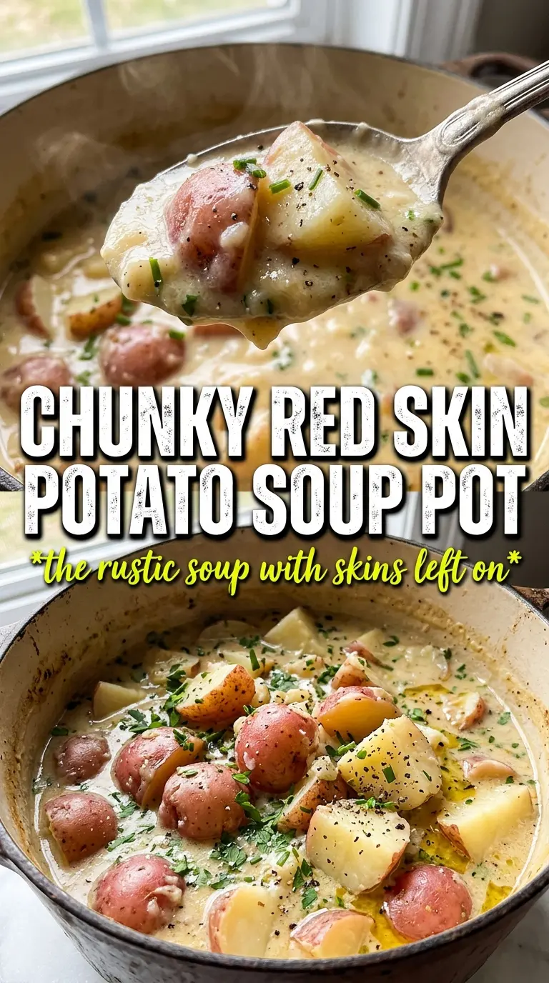 Red potato soup creamy rustic