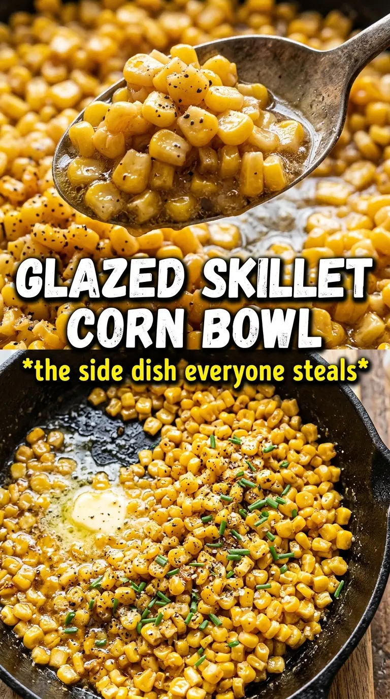 Skillet Corn With Honey Butter golden charred glossy