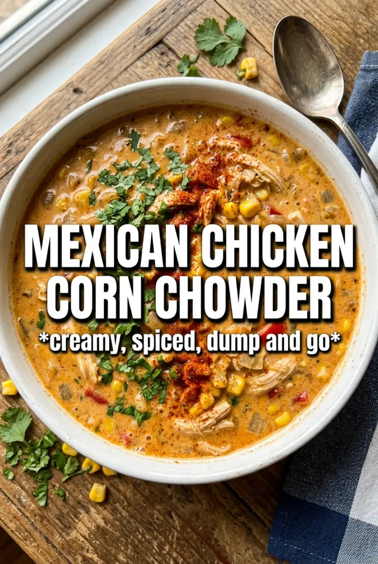 Slow Cooker Mexican Chicken Corn Chowder