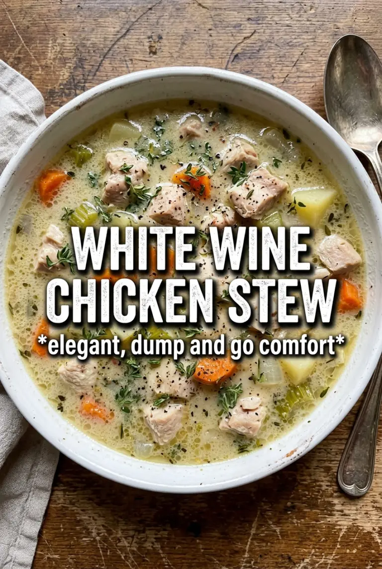 Slow Cooker White Wine Chicken Stew
