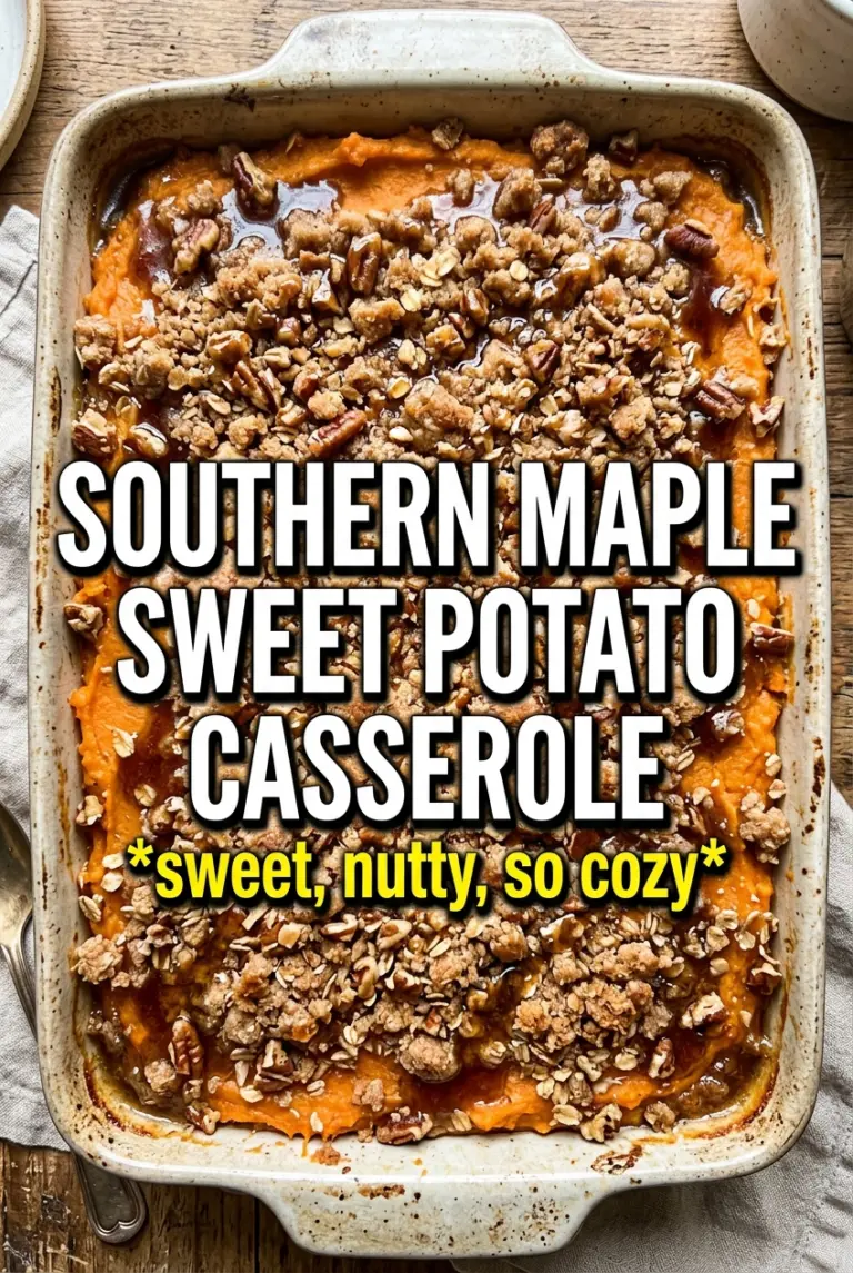 Southern Maple Sweet Potato Casserole
