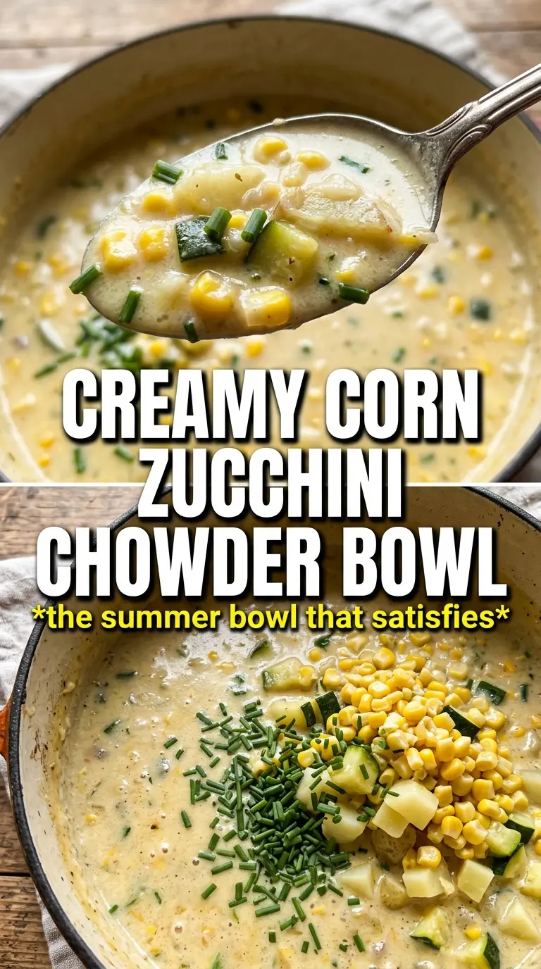 Summer Corn and Zucchini Chowder creamy golden fresh herbs