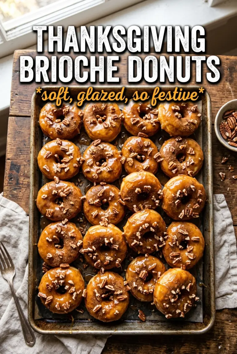 Thanksgiving Brioche Donuts