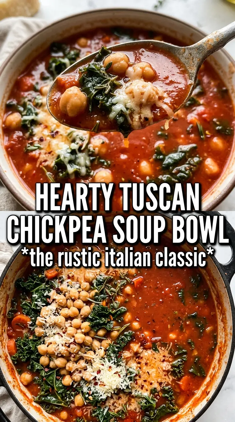 Tuscan Chickpea Soup hearty brothy