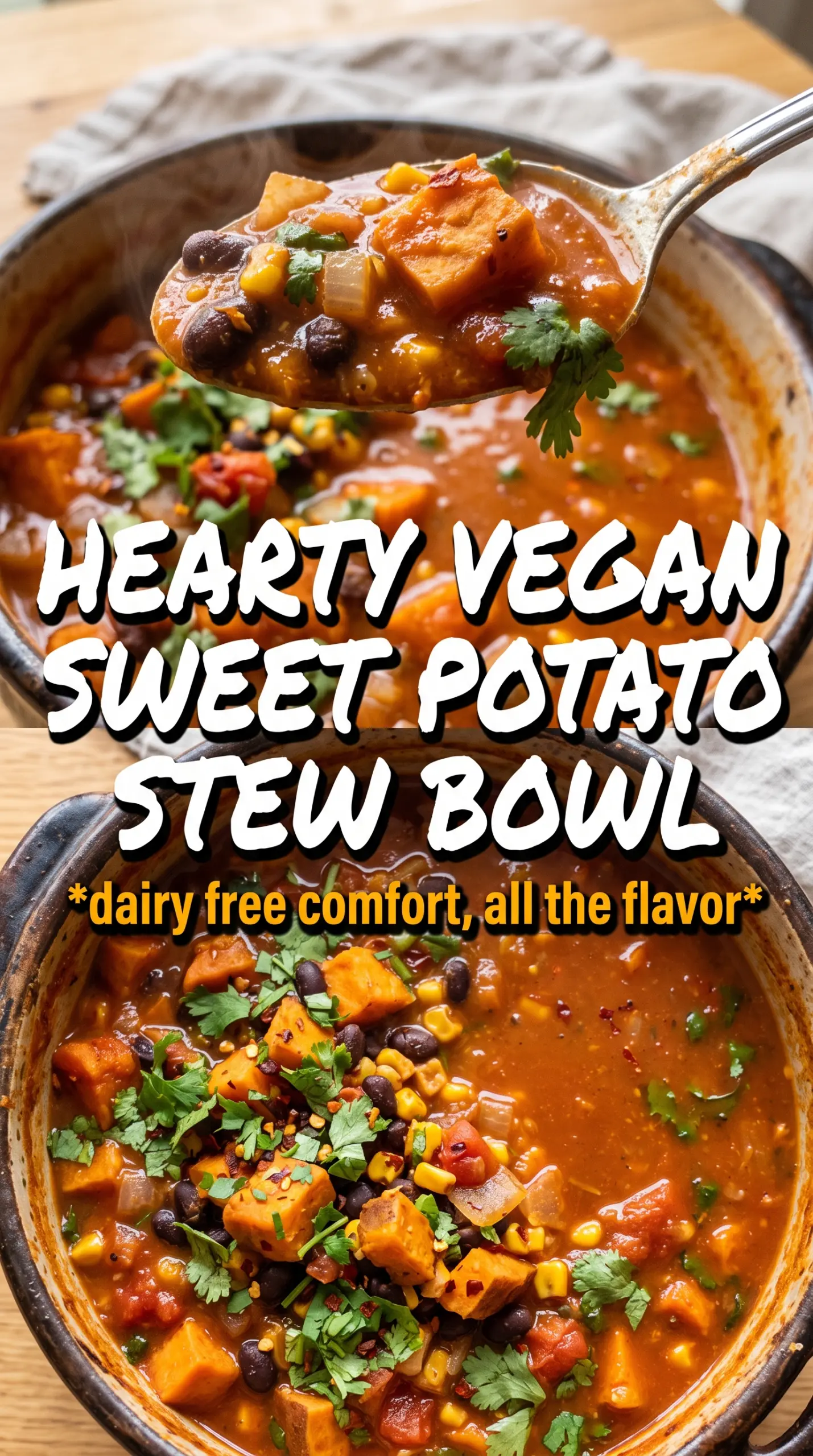 Vegan Sweet Potato Stew hearty spiced bowl