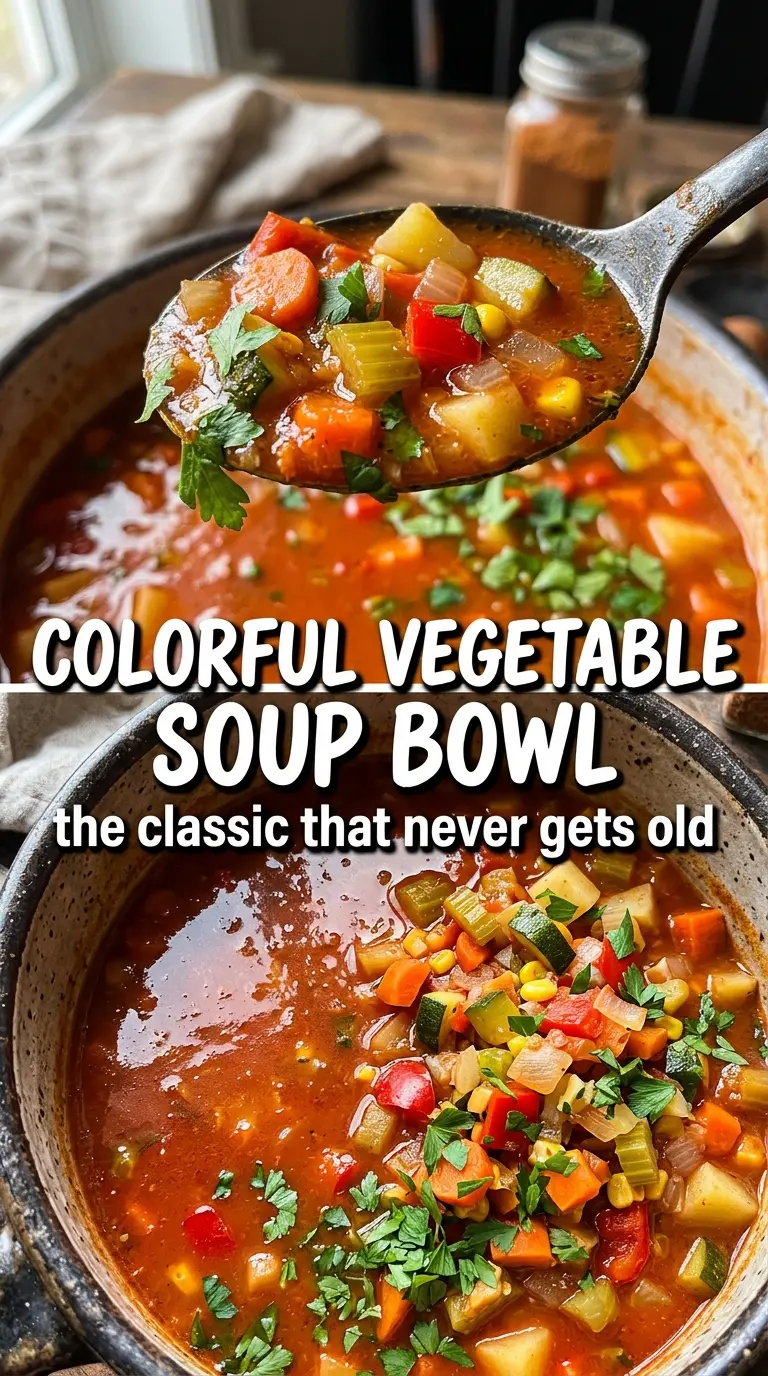 Vegetable Soup colorful broth vegetables