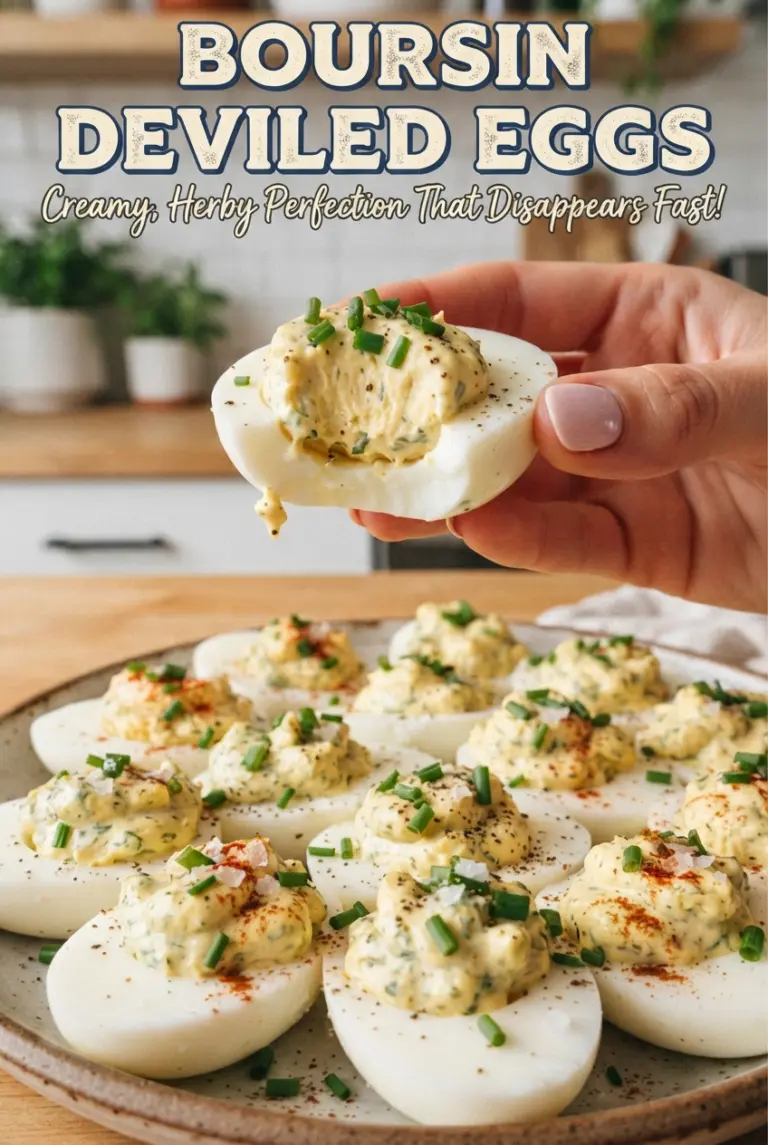 Boursin Deviled Eggs