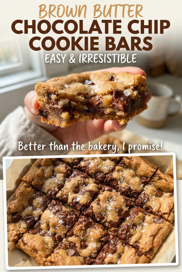 Brown Butter Chocolate Chip Cookie Bars
