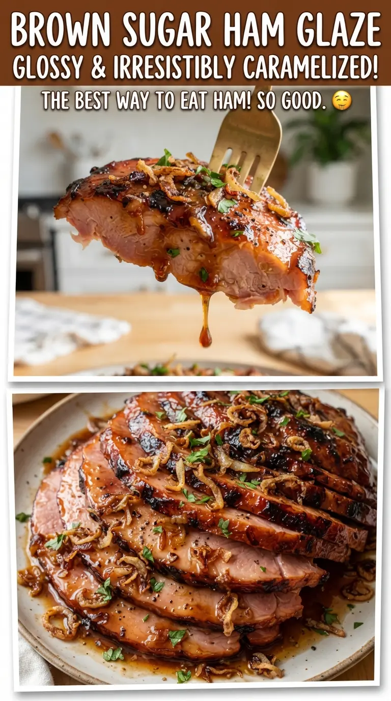 Brown Sugar Ham Glaze glossy sweet-savory