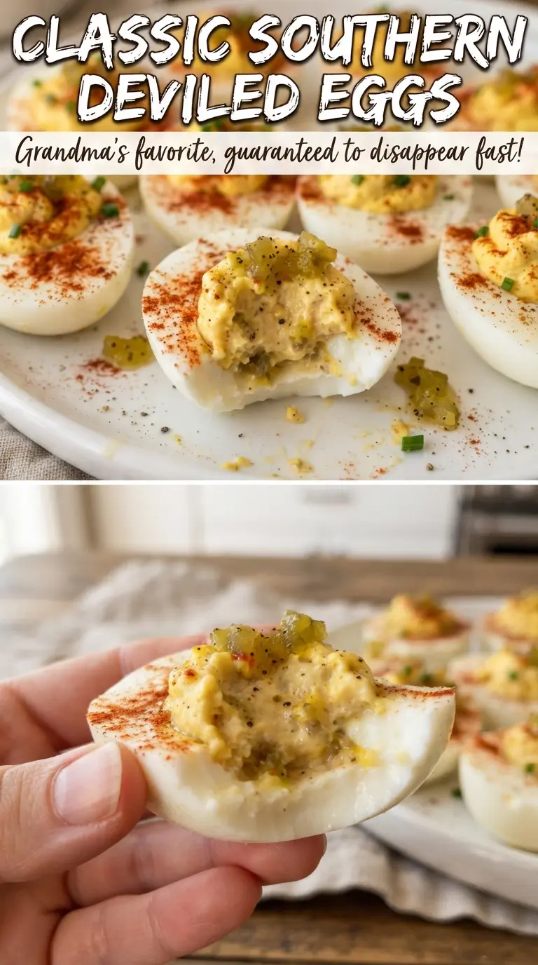 Classic Southern Deviled Eggs creamy paprika-topped