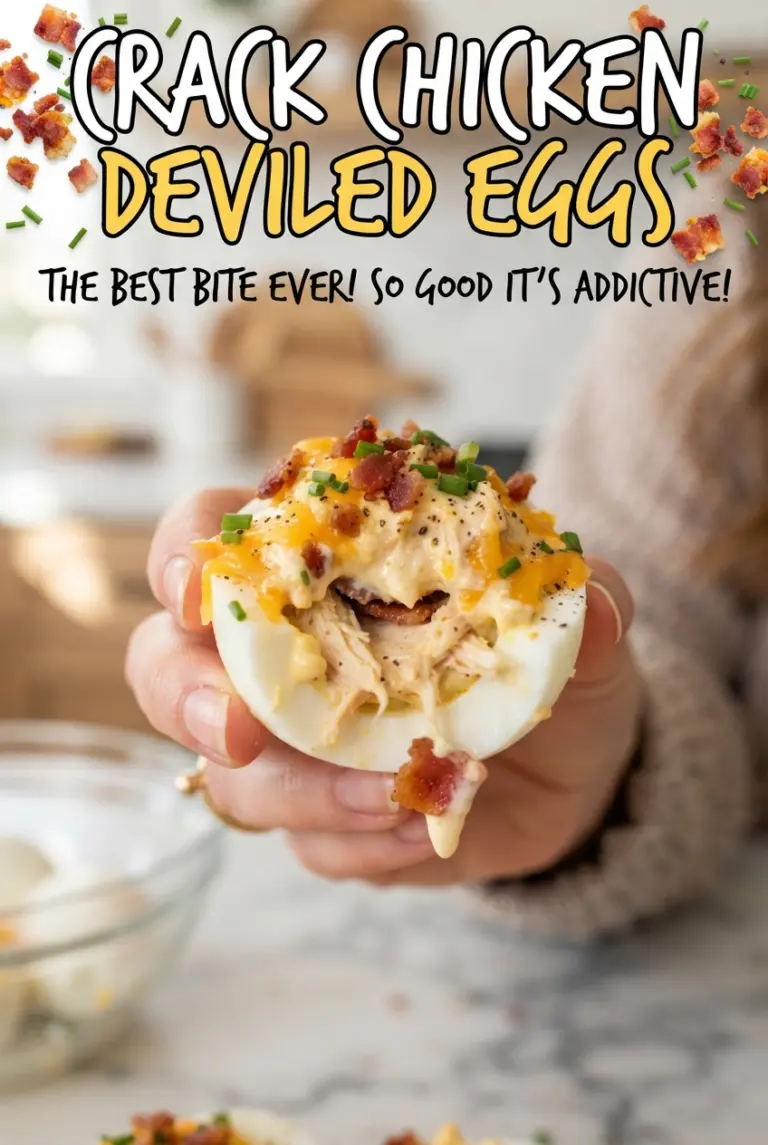Crack Chicken Deviled Eggs