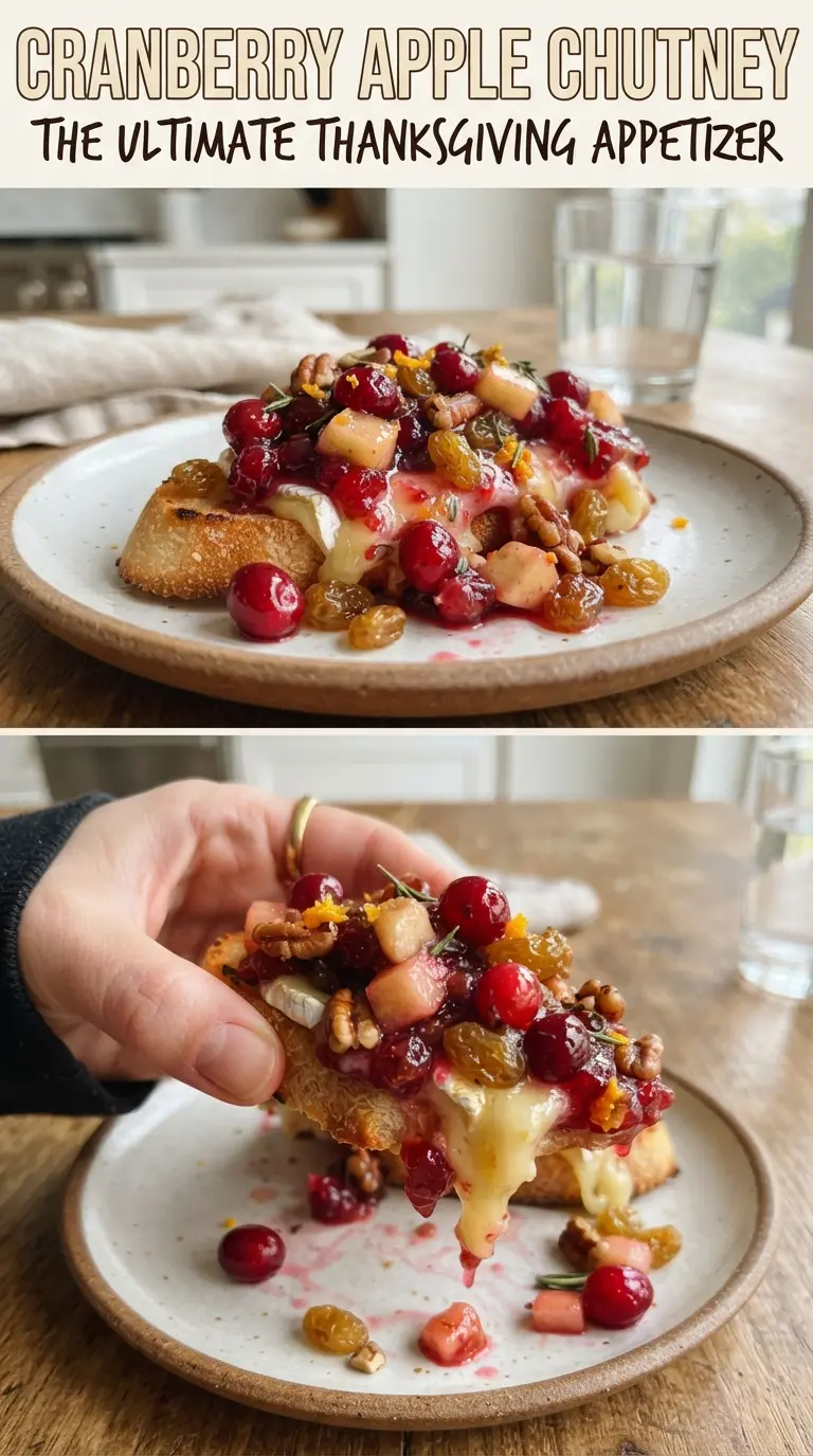 Cranberry Apple Chutney chunky spiced