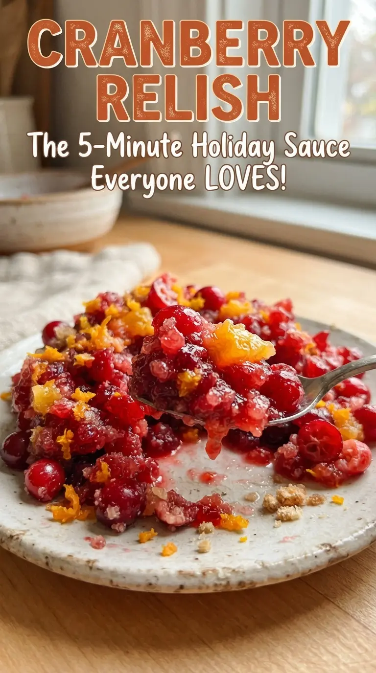 Cranberry relish bright chunky citrus