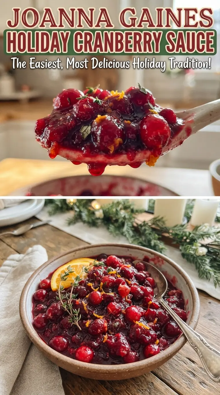 Joanna Gaines Holiday Cranberry Sauce chunky citrus pecans