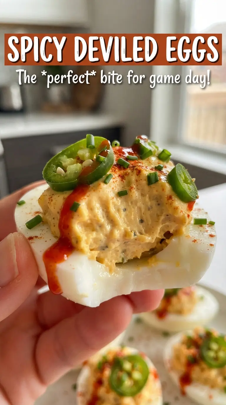 Spicy Deviled Eggs creamy spicy