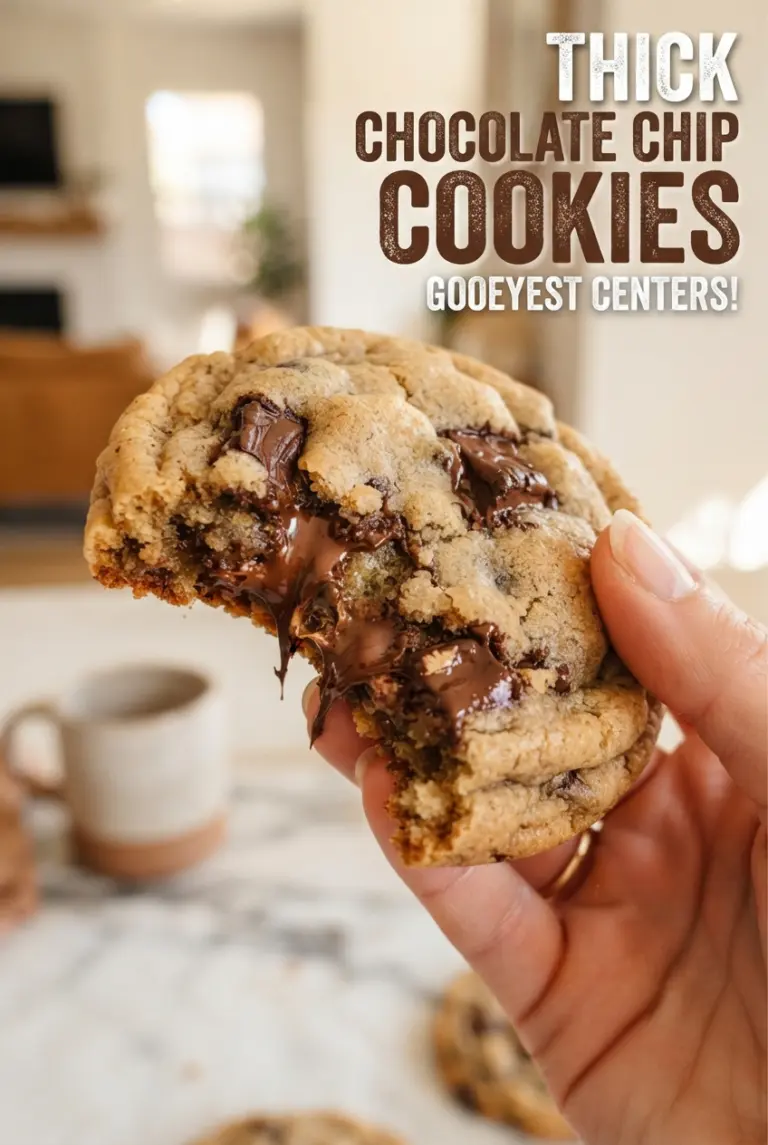 Thick Chocolate Chip Cookies