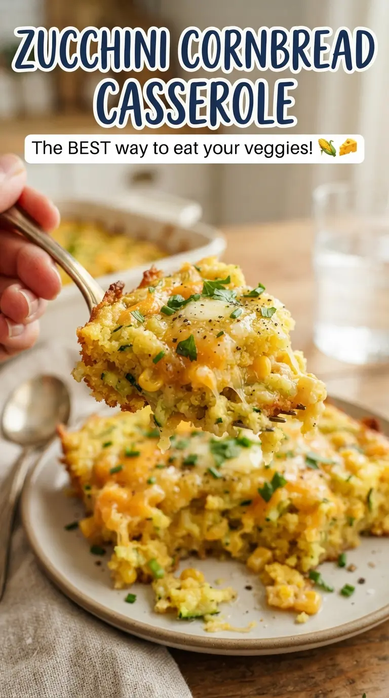 zucchini cornbread casserole cheesy golden